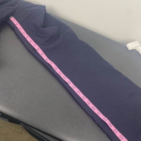 Tory Burch Women's Sailor Wide Leg Trousers Size 2 Navy Blue Small Hole - Picture 11 of 12